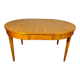 Oval table in cherry style Directoire with 3 extensions, 10 people.