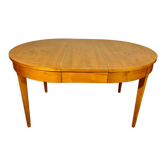 Oval table in cherry style Directoire with 3 extensions, 10 people.