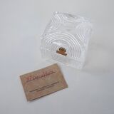 Crystal box, lead glass, Italian design, 1970s, manufacturer: Primavera di