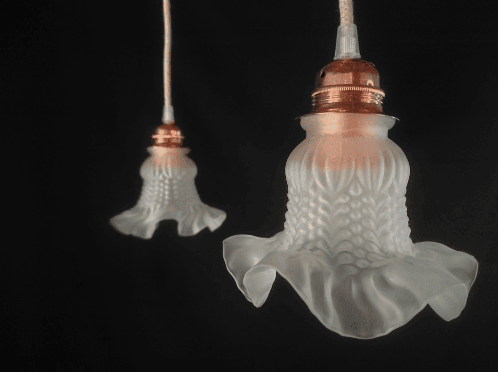 Suspension tulipes en verre