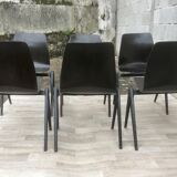 Set of 6 Dutch design and vintage chairs S22