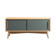TV stand in oak latte with 2 storage spaces