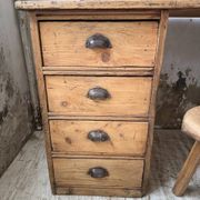Bureau pin meuble atelier 1950