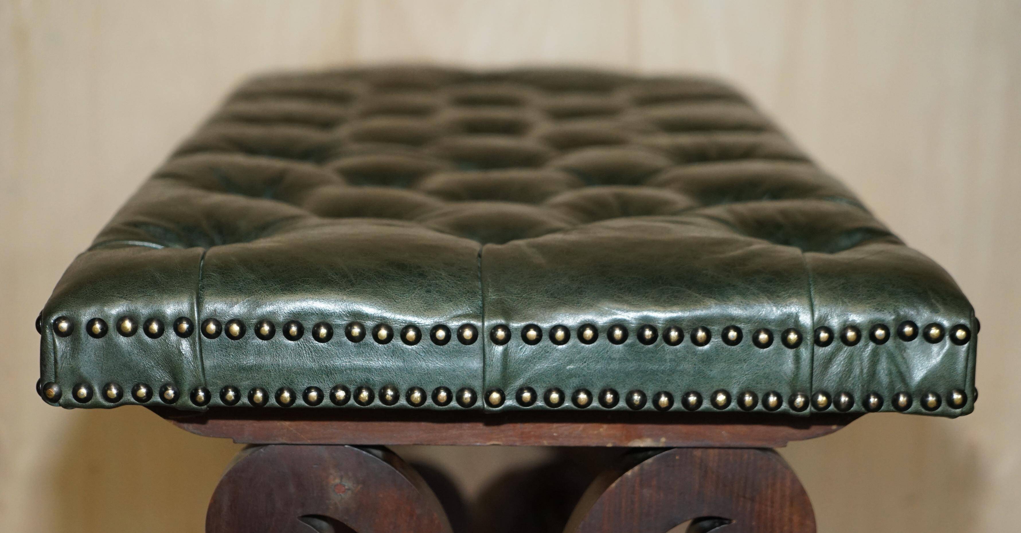 Victorian Chesterfield leather sofa