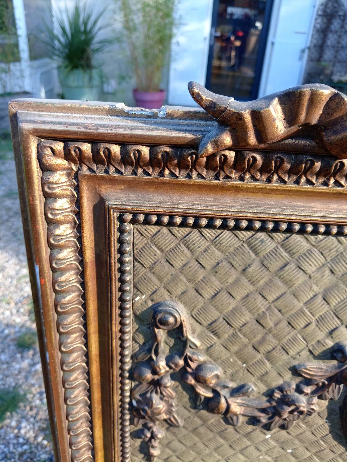 Antique trumeau mirror