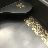 Hairdresser or toilet table in English pine, painted black