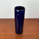 Cobalt blue ceramic vase from the Bangkok series by Melitta, mid-century, 1960s.