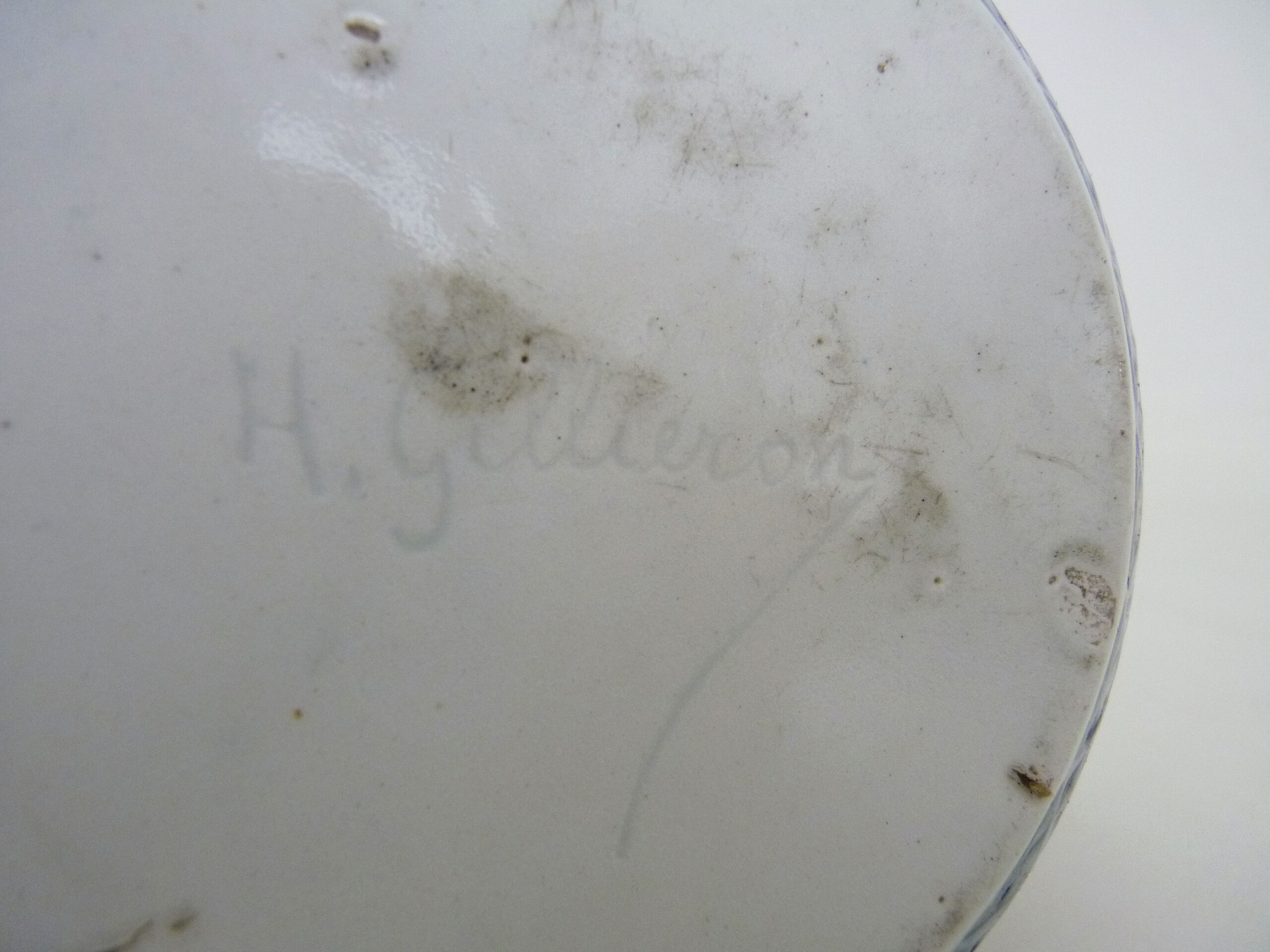 Art nouveau vase signed h gillieron floral decoration in earthenware