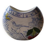 Vase demi lune peint à la main Gien