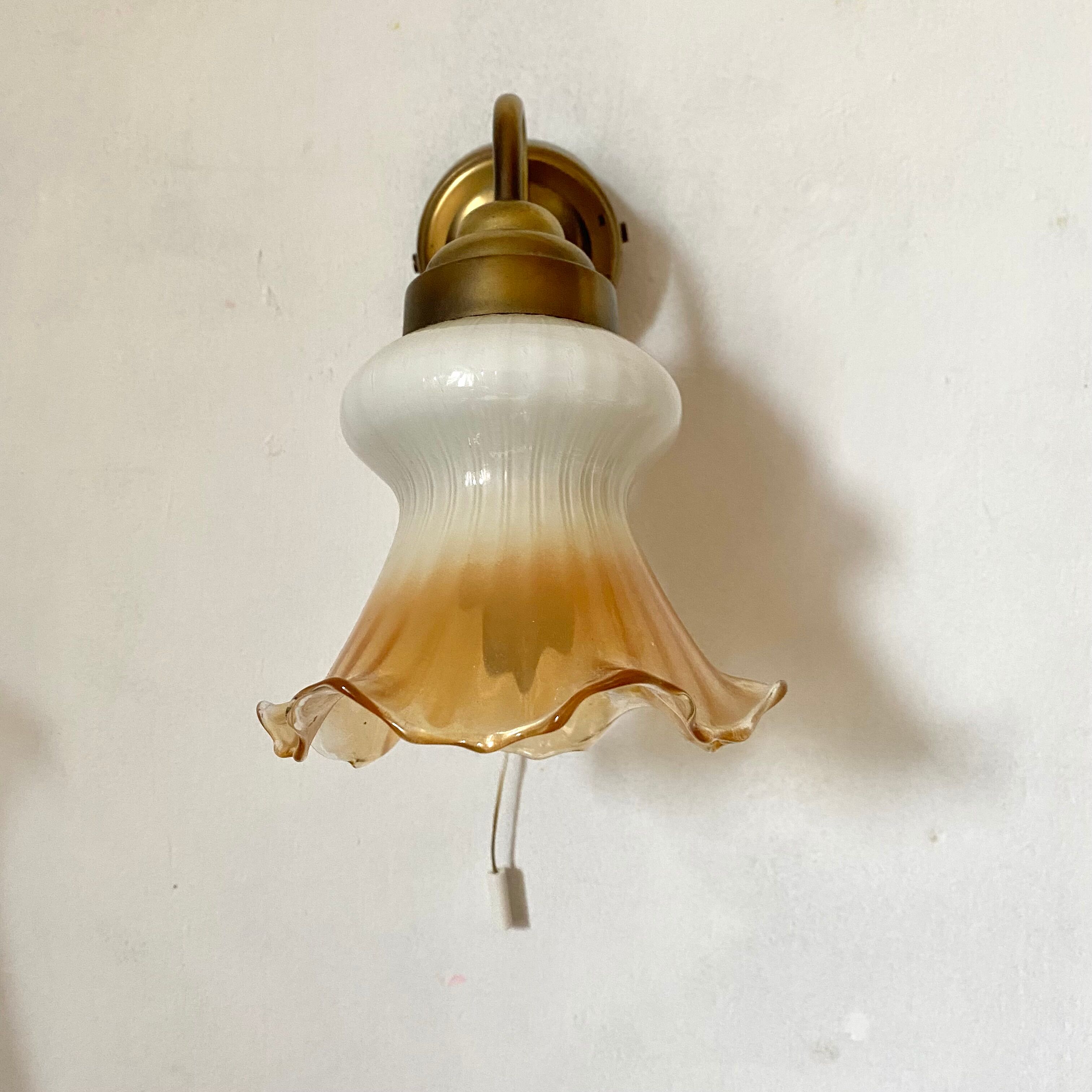 Pair of tulip sconces