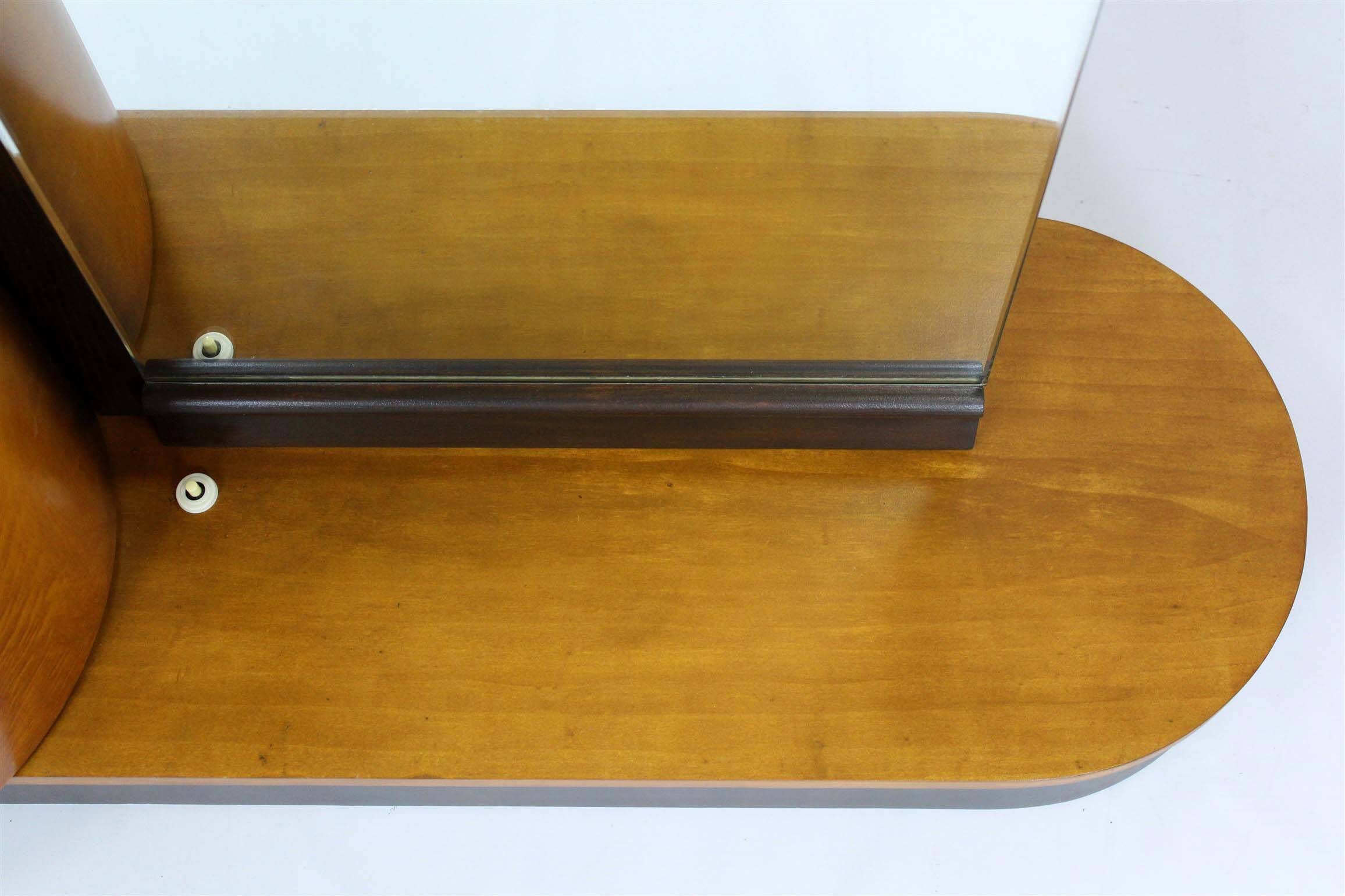 Restored Dressing Table with Mirror by J. Halabala for Up Zavody, 1940s