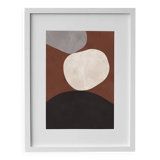 Framed abstract painting