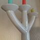 Swedish chandelier white ceramic 3 fires