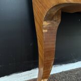 Bordeaux inlaid chest of drawers with marble and bronze ornament