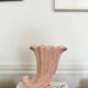 Duo of vintage iridescent ceramic vases