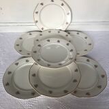 Series of 8 plates Digoin