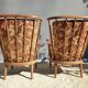 Paire fauteuils éventail esprit scandinave Baumann