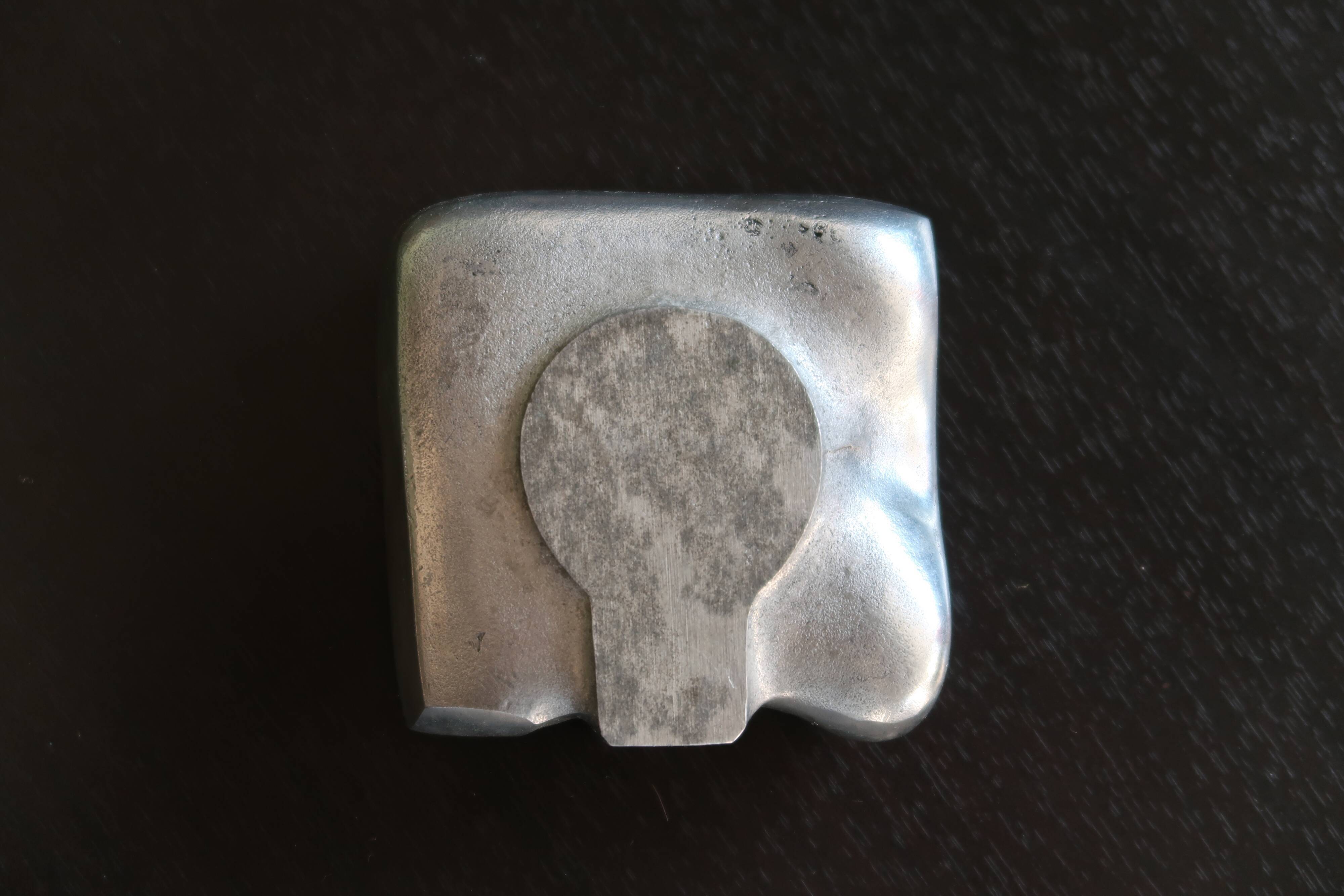 Modernist aluminum ashtray, 50s