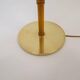Mid-century floor lamp in brass and oak by Falkenbergs Belysning, Sweden, 1960s.