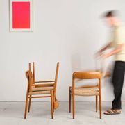 Set of 4 chairs model 75 in oak, Niels O. Møller, Denmark, 1950s