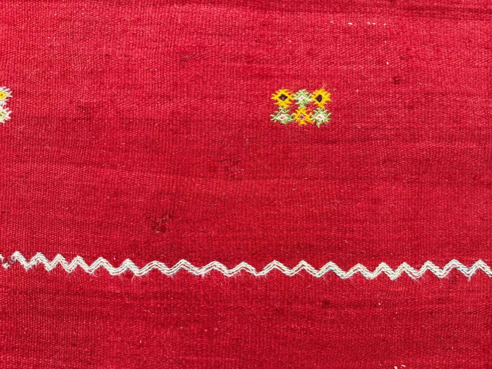 Vintage Moroccan square kilim 108x104 cm kelim wool rug medium 2527