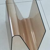 S-shaped magazine rack in altuglas by Michel Dumas, France, 1970s