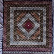 Handmade Afghan rug made with a needle – 175 × 135cm