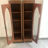 Authentic art deco showcase duo 1930s