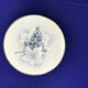 Ceramic and metal stand cake display 1930s