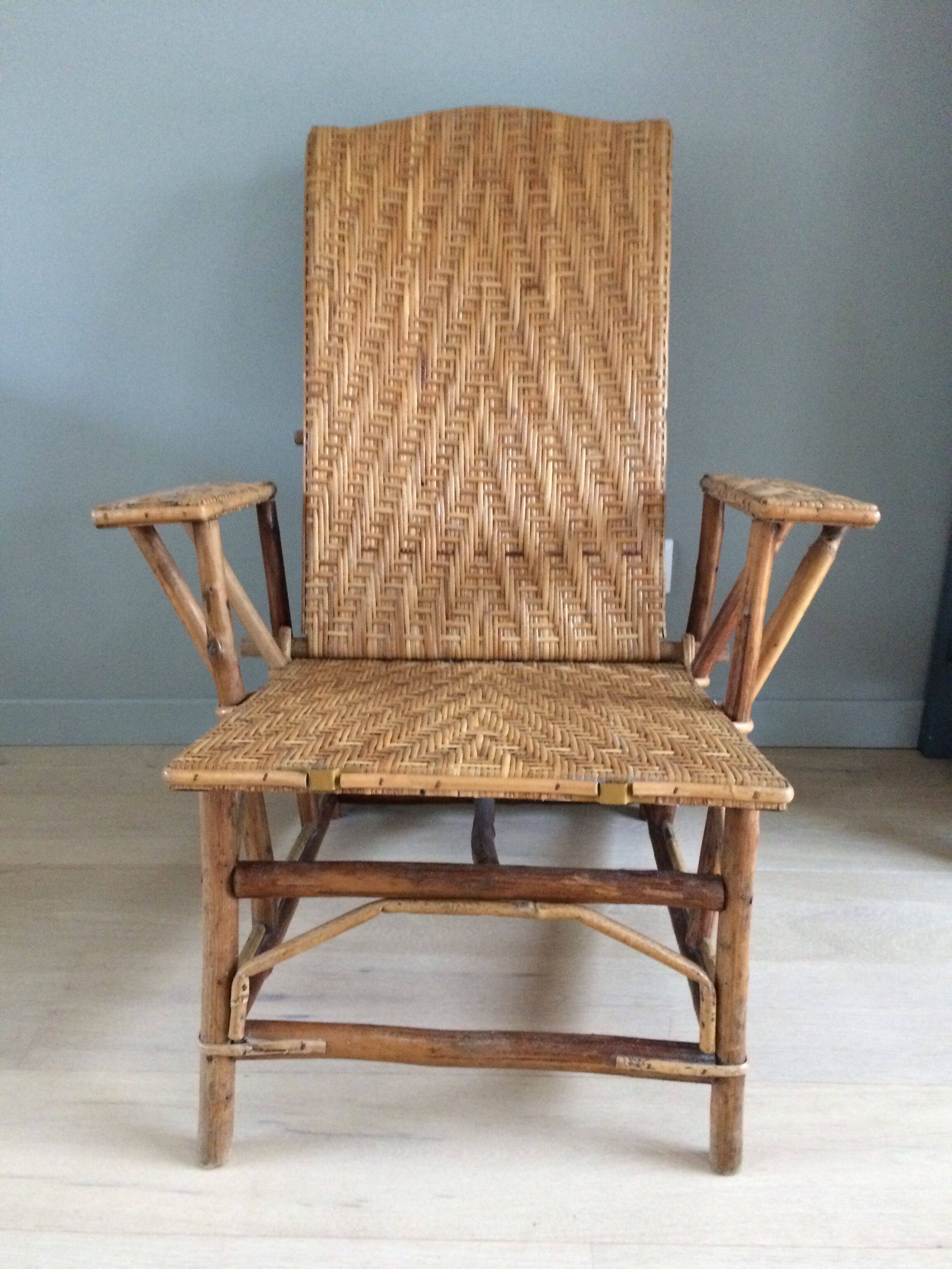 Fauteuil en rotin années 30