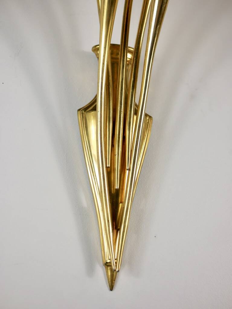 Oscar Torlasco brass wall lamp for Lumi Milano, 1950s