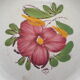 Lot of 3 ceramic plates castellania made in italy flowers