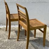 Pair of chairs by René GABRIEL, reconstruction period 1950