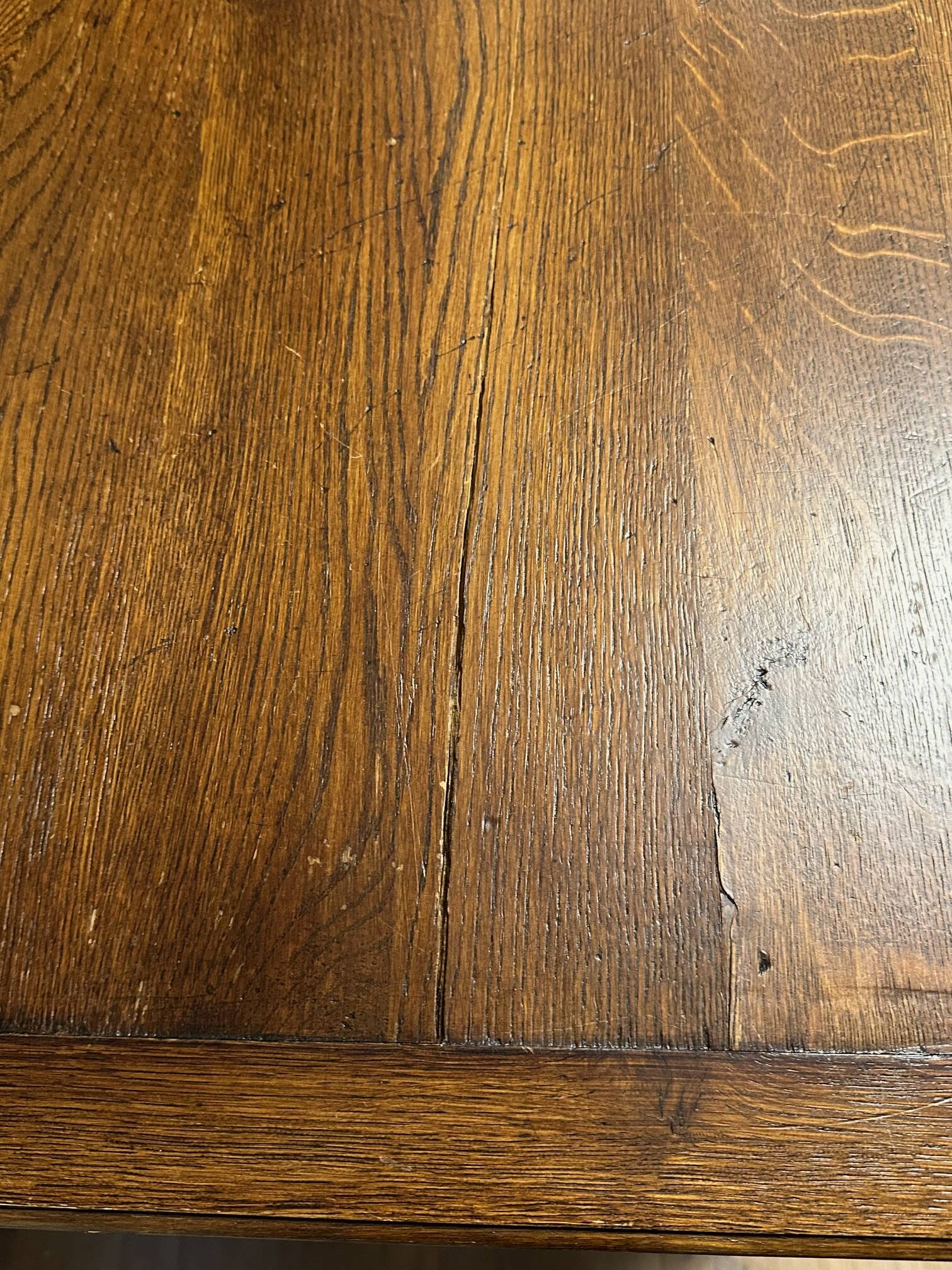 Antique oak desk