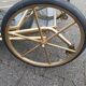 Servant's service with foldable wheels vintage gilded