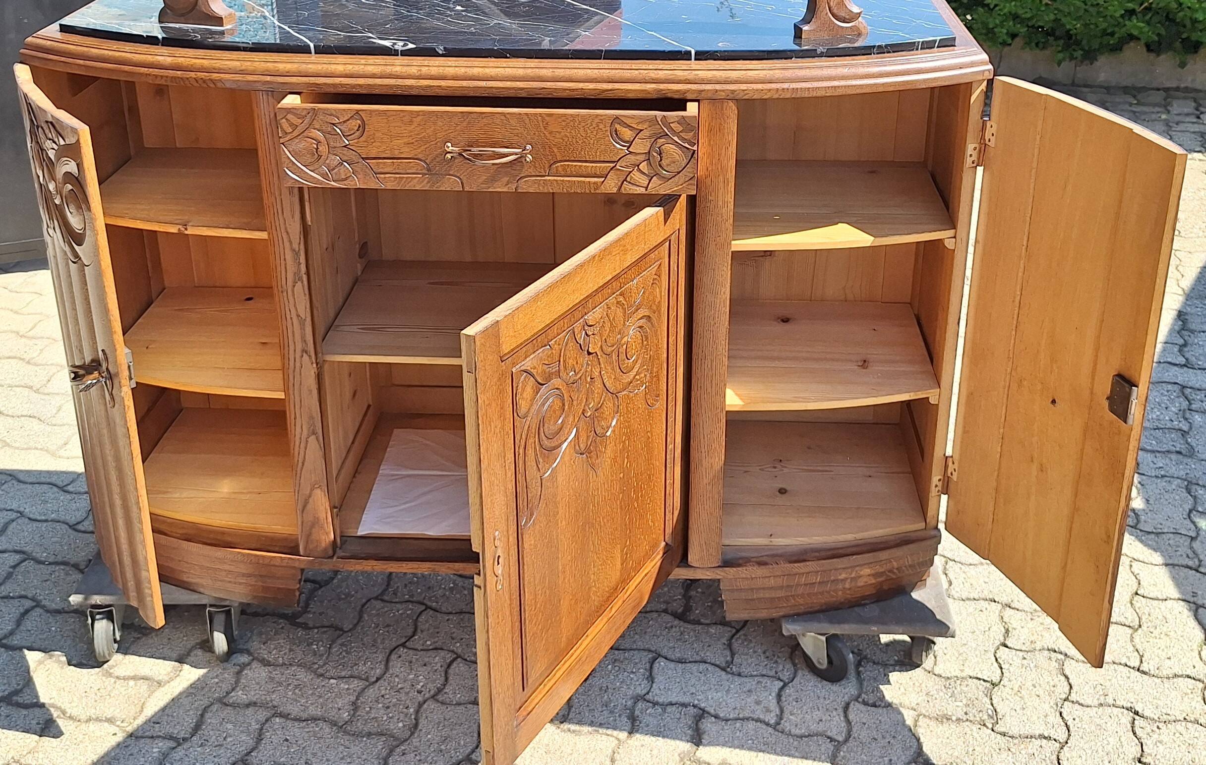 Art Deco Oak Sideboard – Very good condition