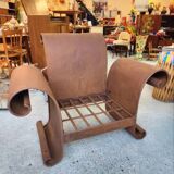 Handcrafted ironwork armchair