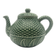 Vintage ceramic teapot Bordallo Pinheiro