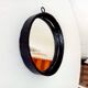 Brutalist antique mirror in wrought iron DLG Jean Touret