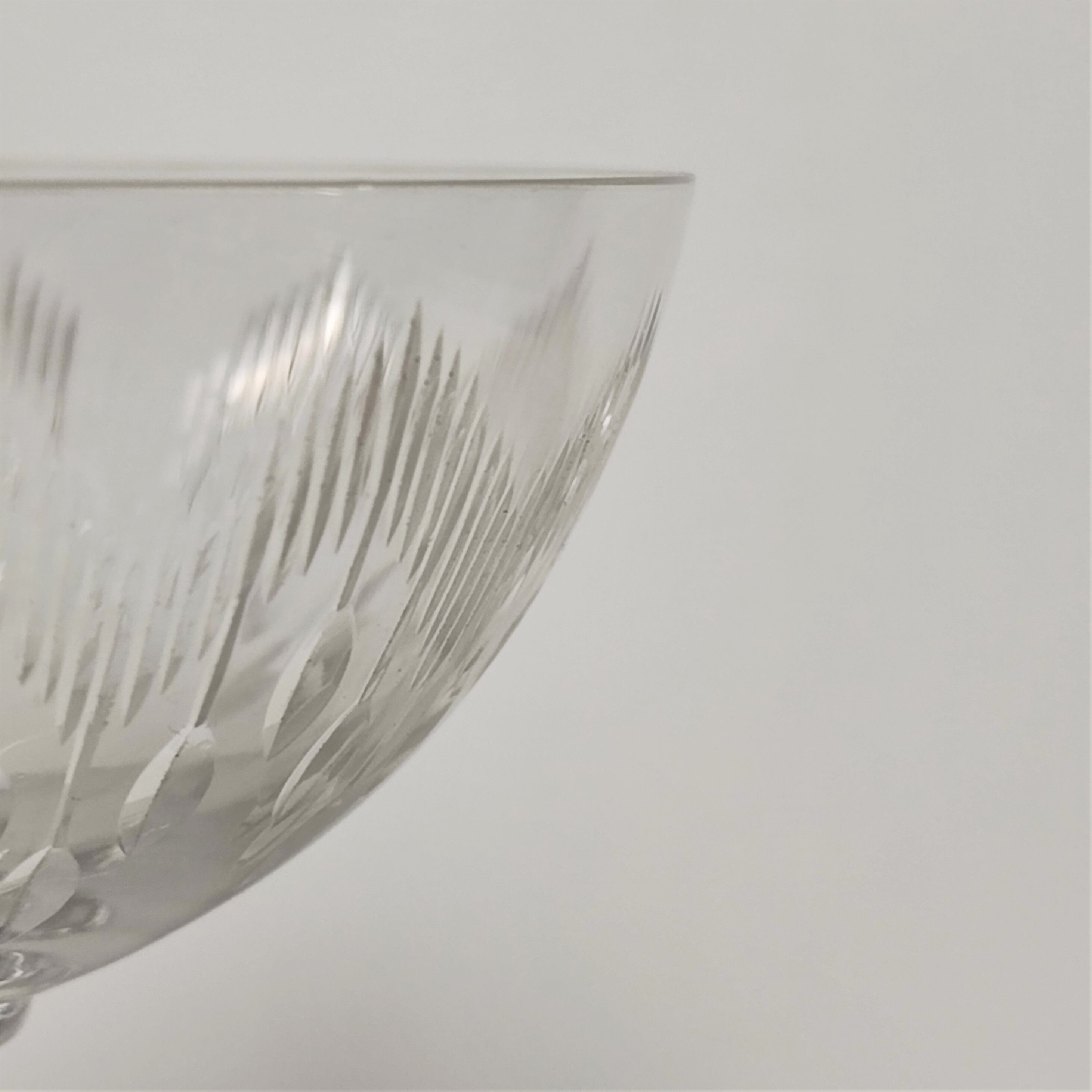 Crystal champagne glasses