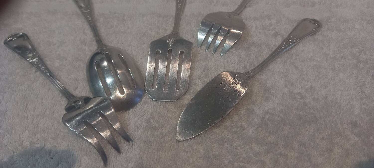 5p hors d'oeuvre service, silver plated metal, goldsmith Ercuis LXV 29