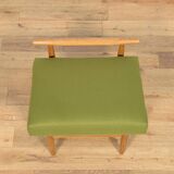 Oak Model J 65  Stool  by Ejvind A. Johansson for FDB Møbler, Denmark, 1950s