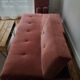 Powder pink convertible sofa