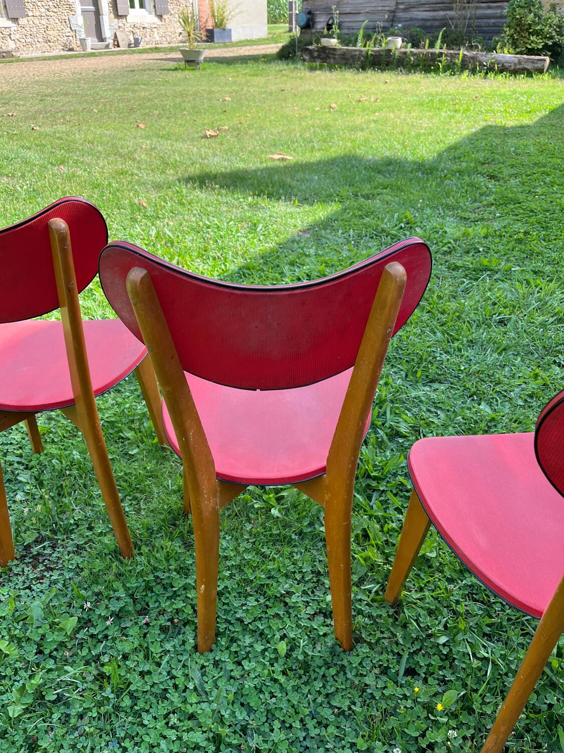 Série de 4 chaises vintage