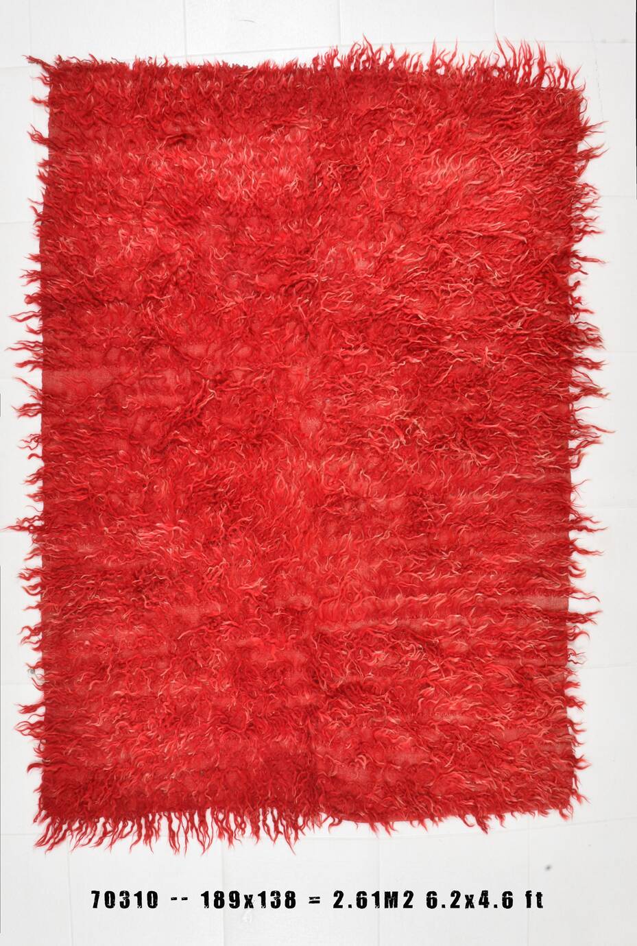 4x6 Turkish Handwoven Red Kilim Rug, Super Soft Bohemian Carpet, Antique