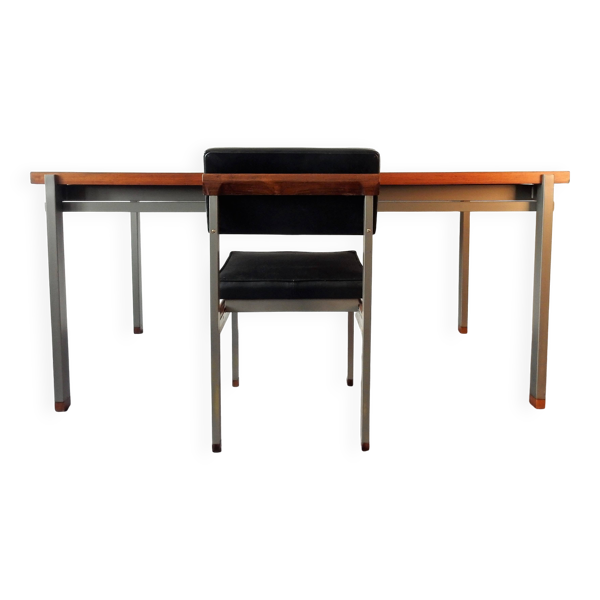 Ensemble table-bureau et chaises en palissandre pour Topform, Pays-Bas, années 1960