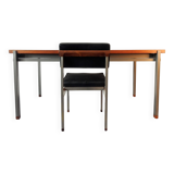 Rosewood table-desk and chair set for Topform, The Netherlands 1960's
