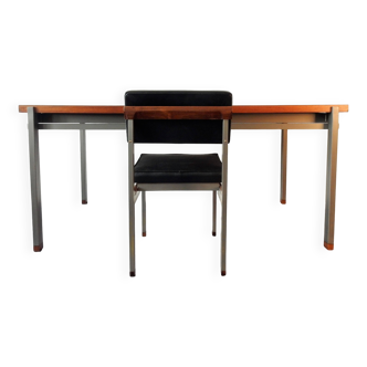 Ensemble table-bureau et chaises en palissandre pour Topform, Pays-Bas, années 1960