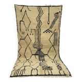 Handmade wool Berber rug 278 X 150 CM