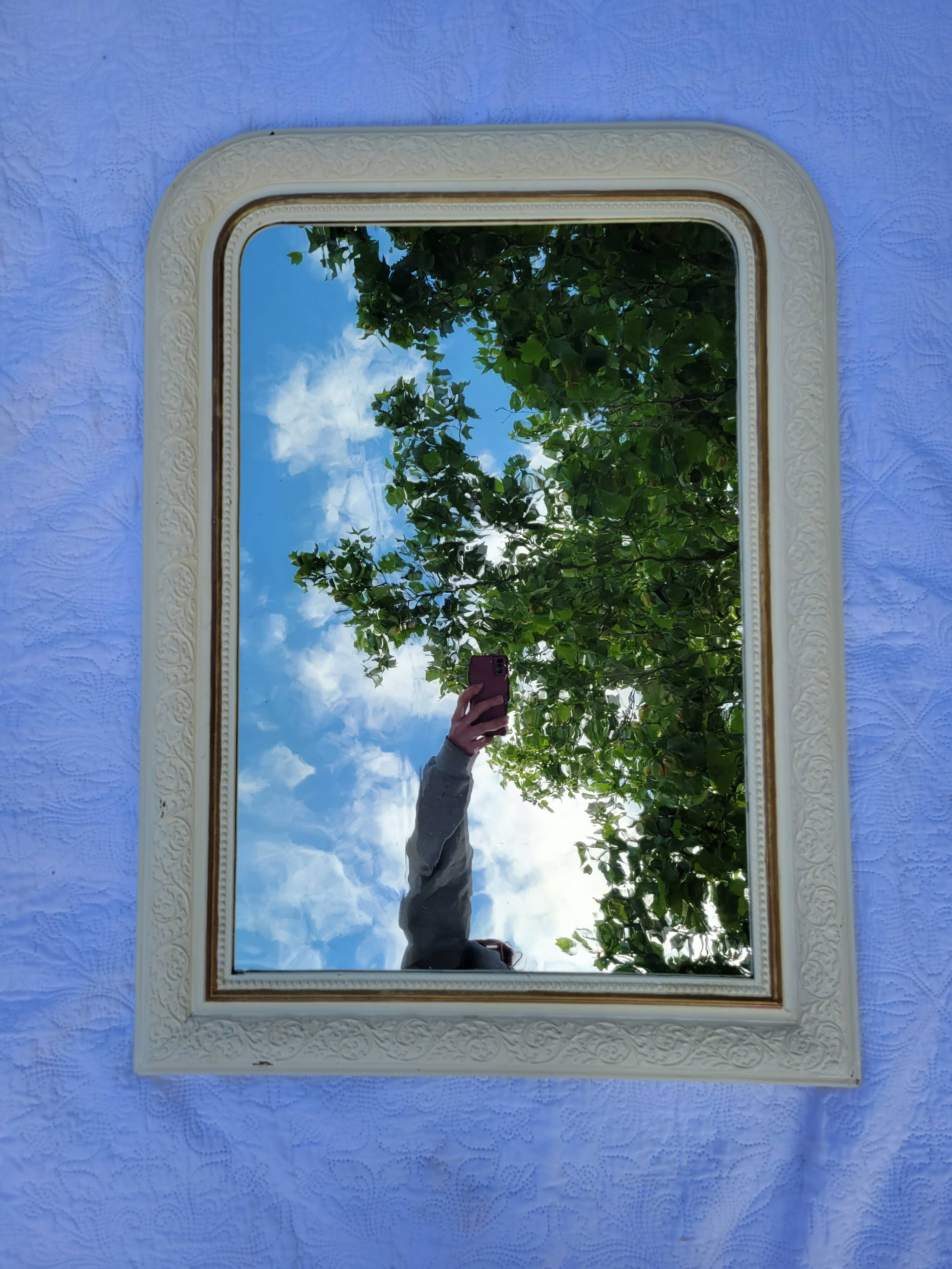 Antique Louis Philippe mercury mirror